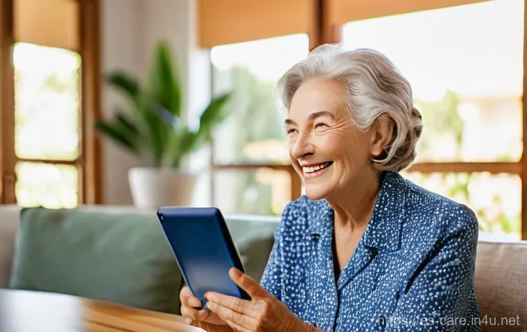 요양병원에서 관리하는 노인 질환 - **Prompt:** A serene and brightly lit common area in a modern senior living facility in Spain. An el...