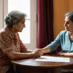 요양병원 입원 보험 청구 방법 - **Prompt:** A heartfelt moment depicting a Spanish family navigating the complexities of elder care....