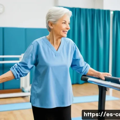 Home 26 뇌졸중 환자 요양 관리 - **Prompt:** A dignified senior woman, approximately 70 years old, with silver hair, is engaged in a ...